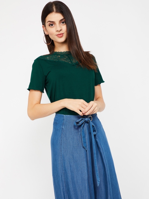 

Bossini Women Green Self Design Top