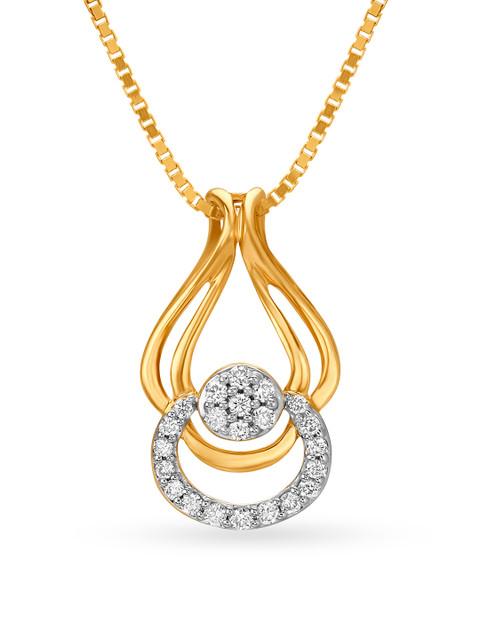 

Mia by Tanishq 14KT Yellow Gold Diamond Pendant