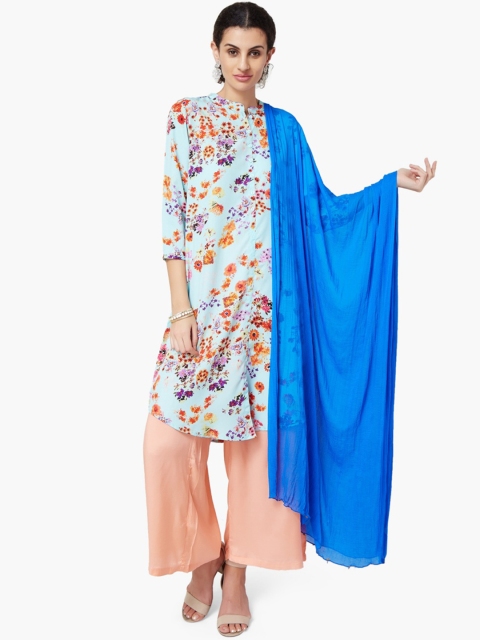 

Melange by Lifestyle Blue Solid Dupatta