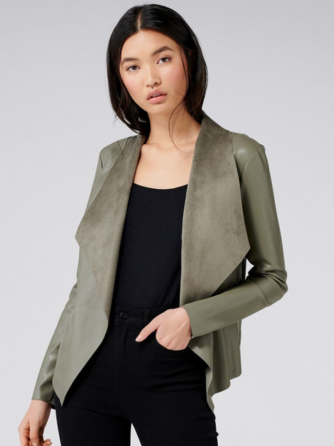 

Forever New Women Olive Green Solid Lightweight Jacket