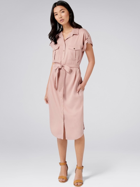 

Forever New Women Pink Shirt Dress