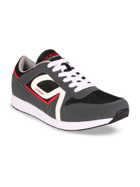 

Carrera Men Grey & Black Colourblocked Sneakers