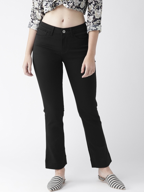 

Xpose Women Black Slim Fit High-Rise Clean Look Stretchable Jeans