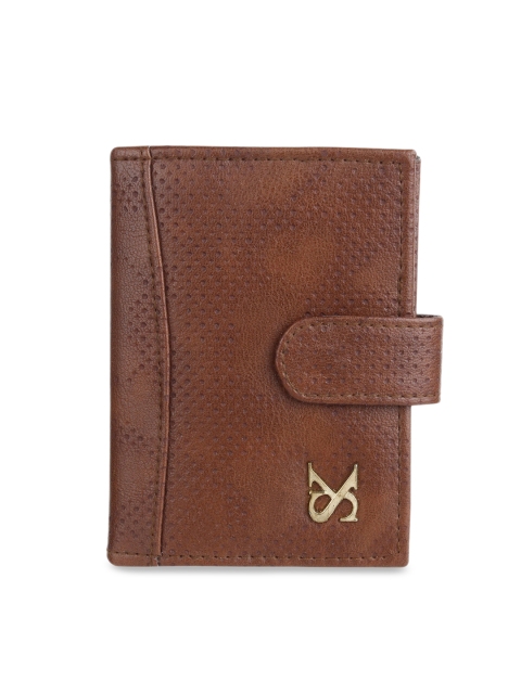 

STYLER KING Men Brown Leather Card Holder