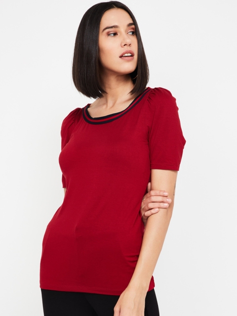 

CODE by Lifestyle Women Red Solid Top