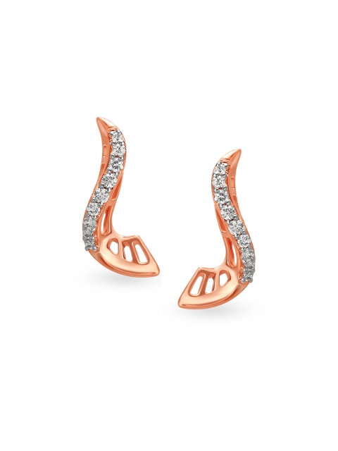 

Mia by Tanishq 14KT Rose Gold Diamond Stud Earrings