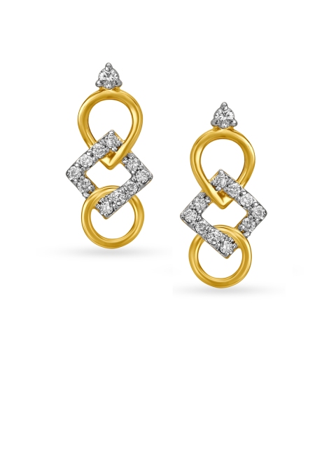 

Mia by Tanishq 14KT Yellow Gold Diamond Stud Earrings