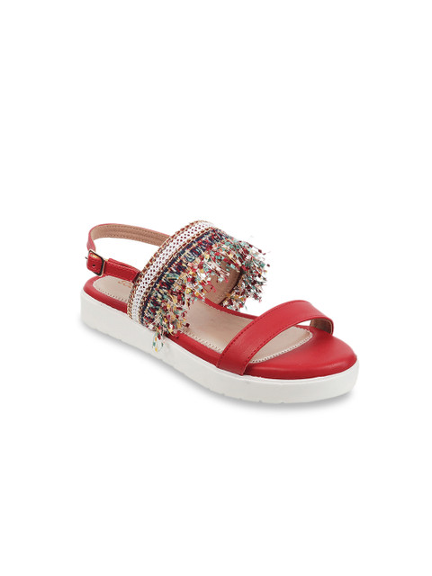 

SOLE HEAD Women Red Embellished Heels