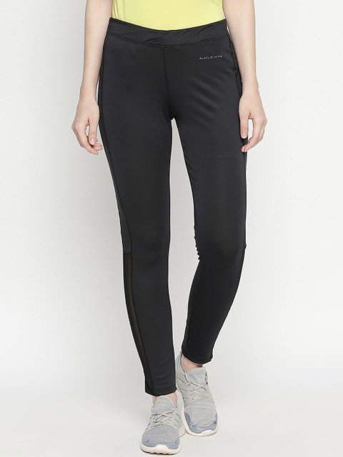 

Ajile by Pantaloons Women Black Solid Slim Fit Track Pants