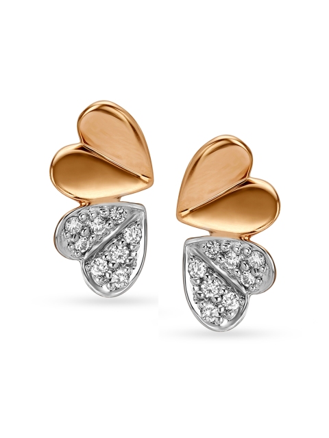

Mia by Tanishq 14KT Rose Gold Diamond Stud Earrings