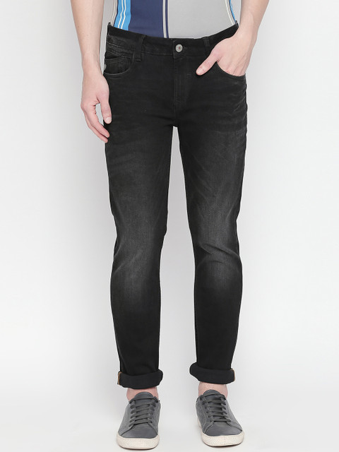 

SF JEANS by Pantaloons Men Black Skinny Fit Low-Rise Clean Look Stretchable Jeans