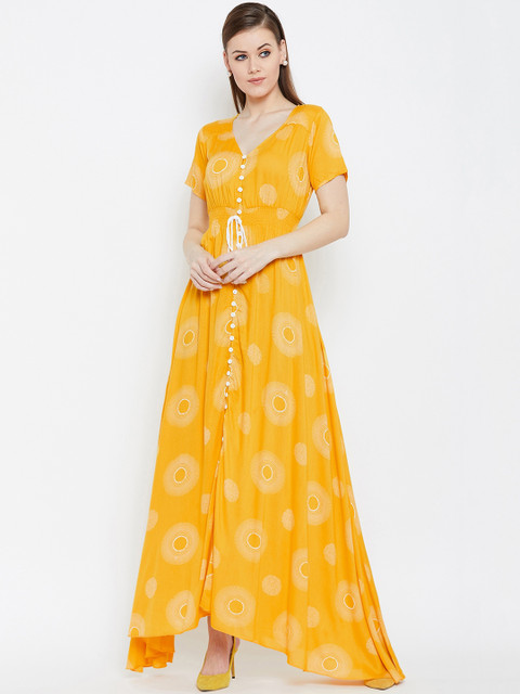 

Berrylush Women Yellow Maxi Dress