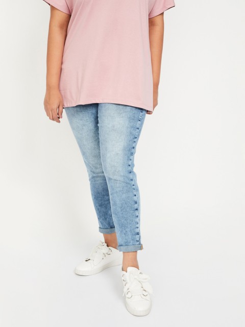 

nexus Plus Size Women Blue Skinny Fit Mid-Rise Clean Look Jeans