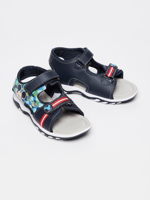 

Fame Forever by Lifestyle Boys Navy Blue Printed Comfort Sandals