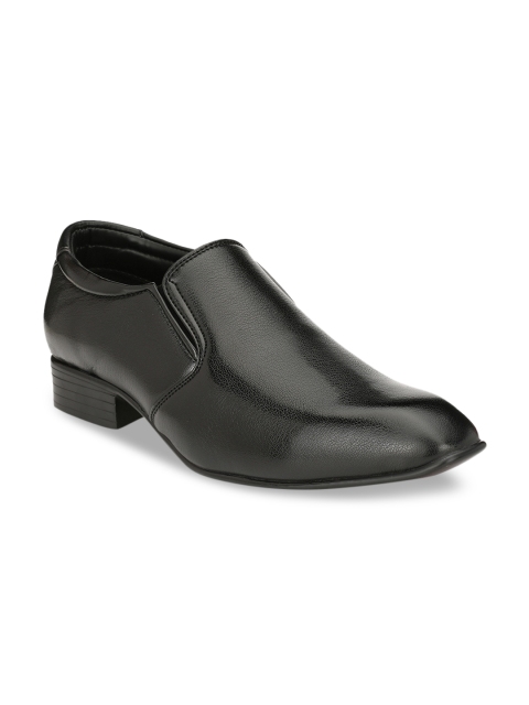 

Guava Men Black Synthetic Leather Formal Slip-Ons