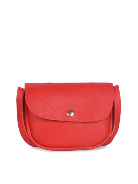 

Bagkok Women Red Solid Sling Bag