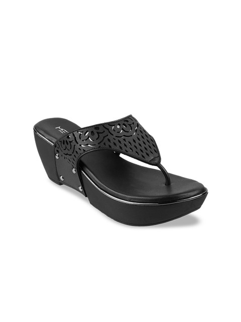 

Metro Women Black Solid Wedges