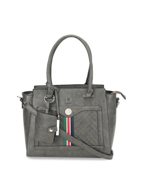

Kazo Grey Textured Shoulder Bag