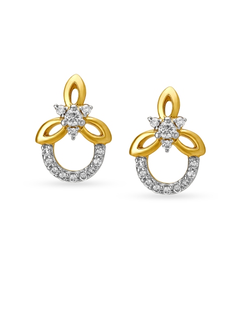 

Mia by Tanishq 14KT Yellow Gold Diamond Stud Earrings