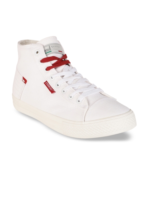 

Carrera Men White Solid Mid-Top Sneakers