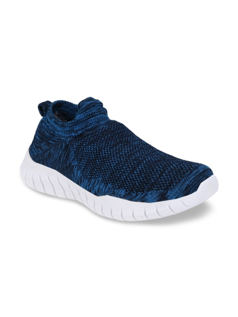 

MENGLER Men Blue Mesh Running Shoes