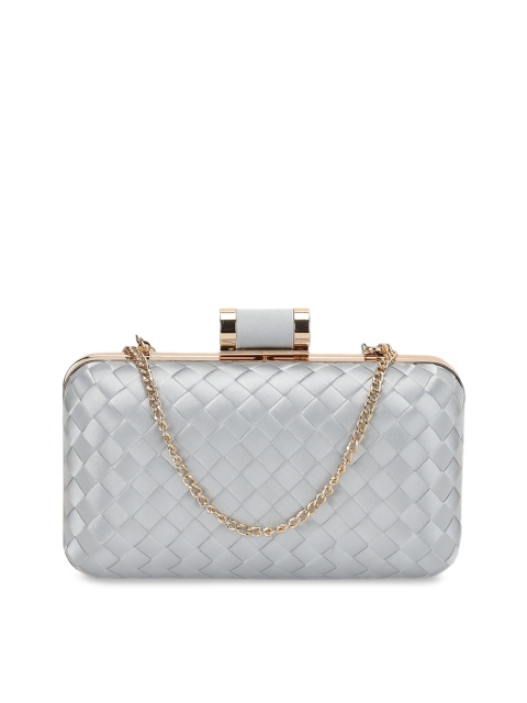 

Kazo Grey Textured Box Clutch