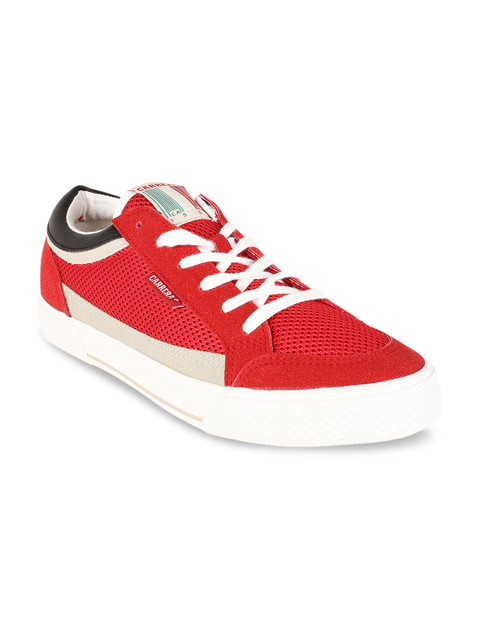 

Carrera Men Red Woven Design Sneakers