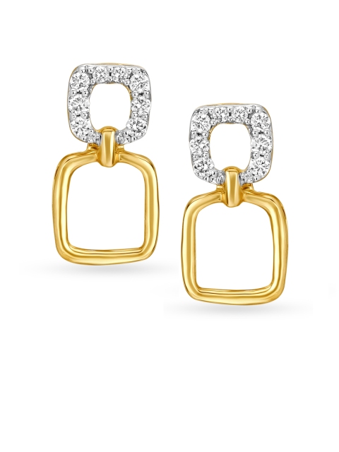 

Mia by Tanishq 14KT Yellow Gold Diamond Stud Earrings