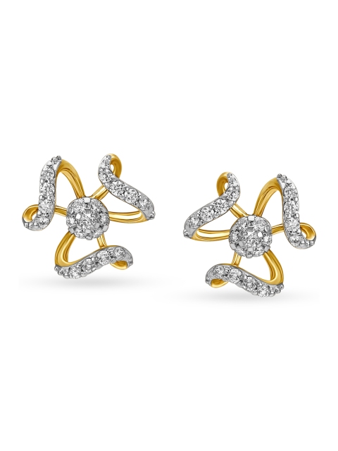 

Mia by Tanishq 14KT Yellow Gold Diamond Stud Earrings