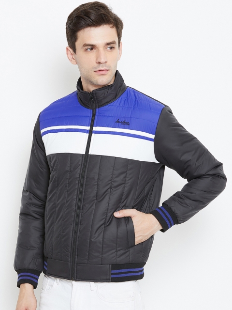 

Duke Men Black Colourblocked Bomber Jacket