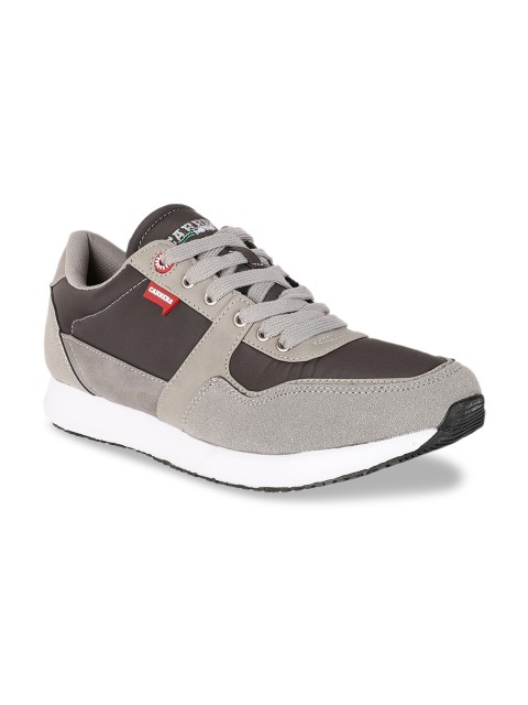 

Carrera Men Grey & Black Colourblocked Sneakers