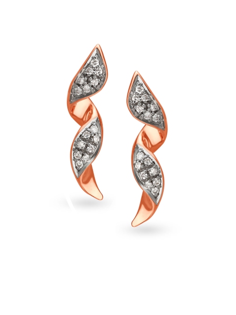 

Mia by Tanishq 14KT Rose Gold Diamond Stud Earrings