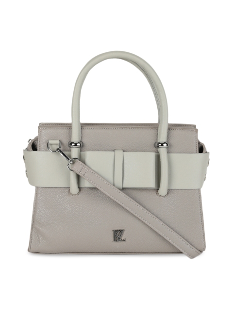 

Kazo Grey Solid Handheld Bag