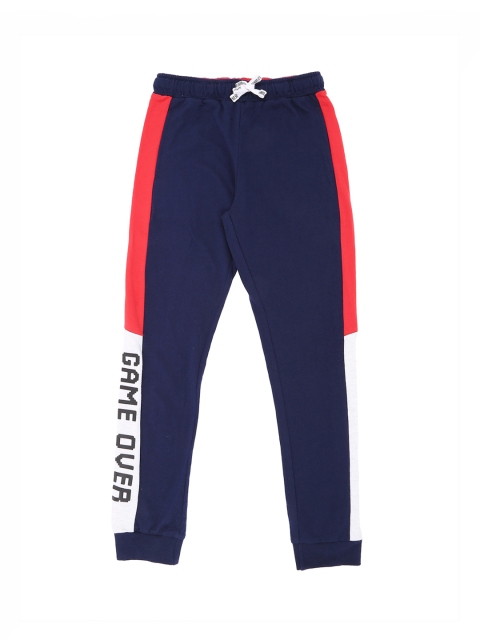 

Pantaloons Junior Boys Navy Blue Solid Slim-Fit Joggers
