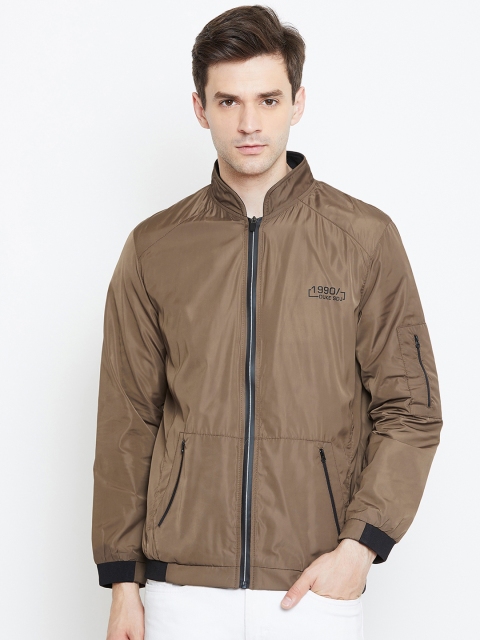 

Duke Men Brown Colourblocked Bomber Jacket