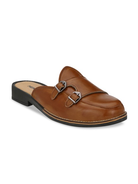 

MENGLER Men Tan Brown Mules