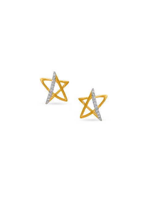 

Mia by Tanishq 14KT Yellow Gold Diamond Stud Earrings