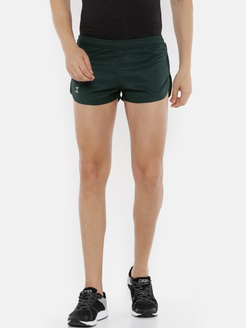 

Azani Men Green Solid Regular Fit Sports Shorts