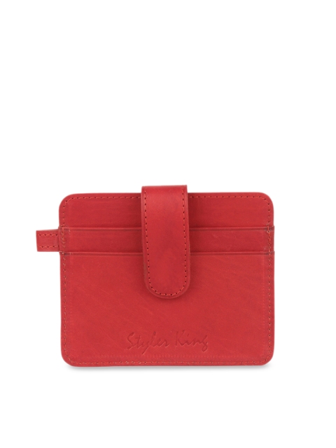 

STYLER KING Men Red Solid Card Holder