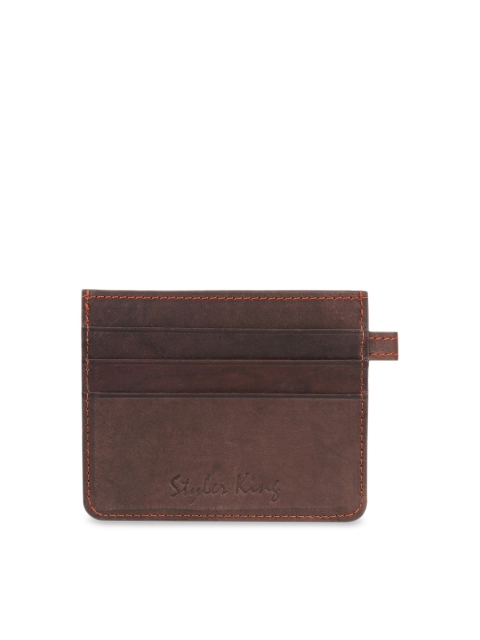 

STYLER KING Men Brown Solid Card Holder