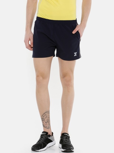 

Azani Men Navy Blue Solid Regular Fit Sports Shorts
