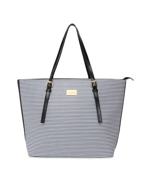 

KLEIO Black Striped Shoulder Bag