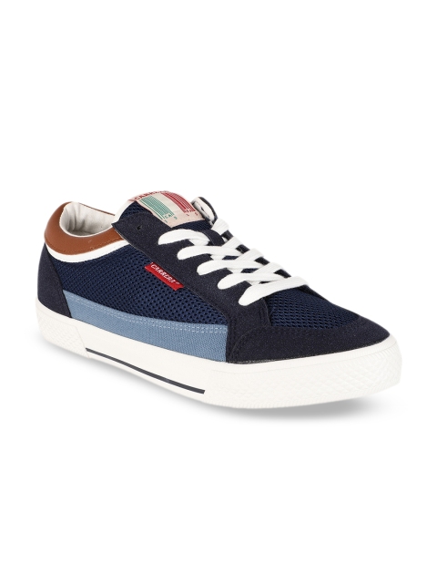 

Carrera Men Navy Blue Colourblocked Sneakers