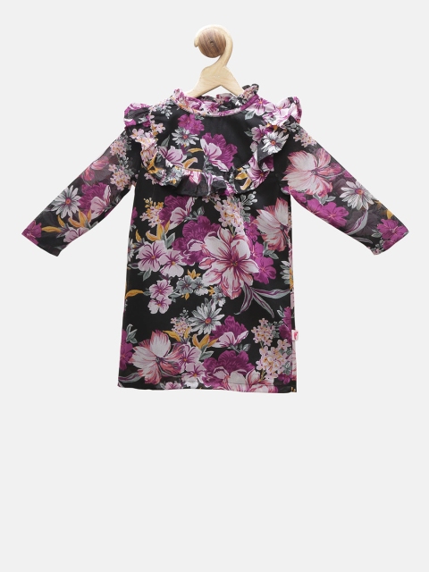 

First Kick Girls Multicoloured Floral Printed Top, Multi