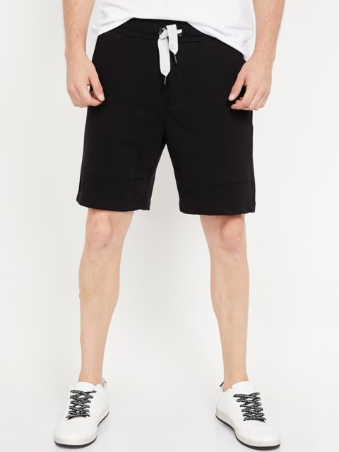 

Forca by Lifestyle Men Black Solid Slim Fit Sports Shorts