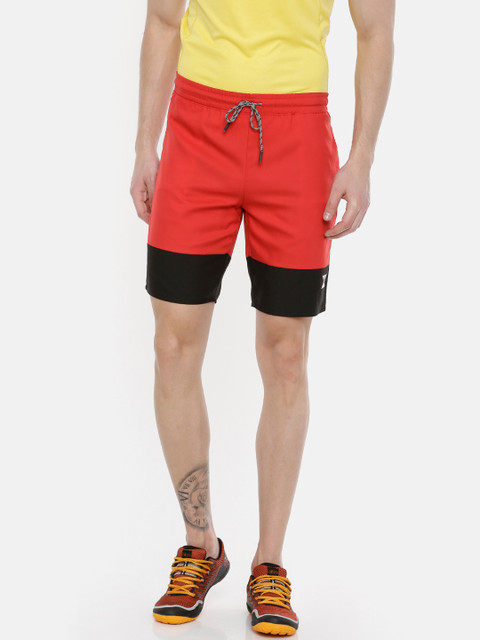 

Azani Men Red & Black Solid Regular Fit Sports Shorts