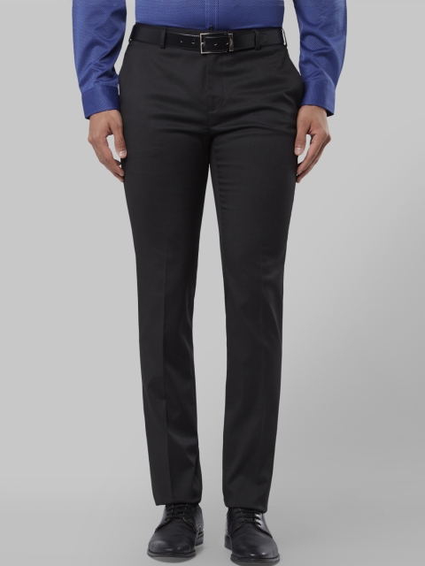 

Raymond Men Black Regular Fit Solid Formal Trousers