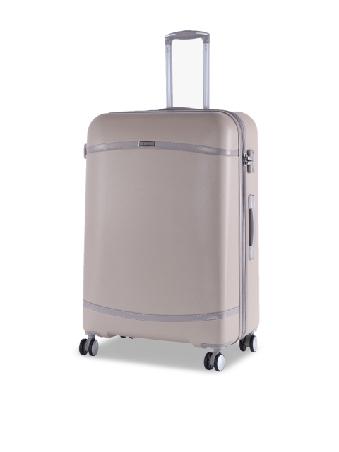 

IT luggage Beige Textured Hard-Side Large Trolley Bag