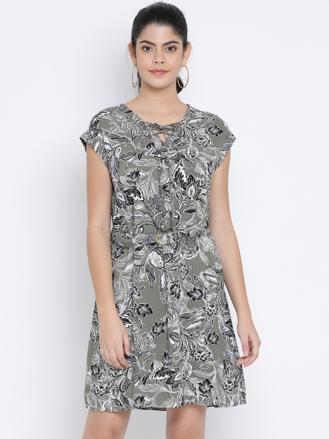 

Oxolloxo Women Green Blouson Dress