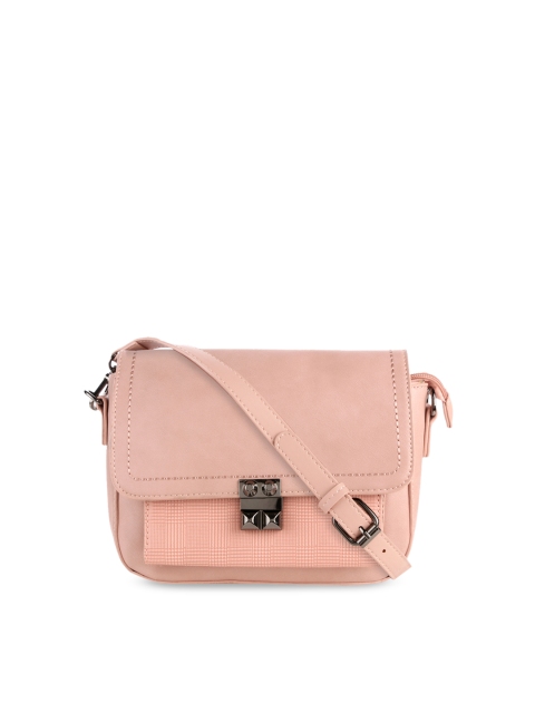 

Satchel Bags Pink Solid Sling Bag